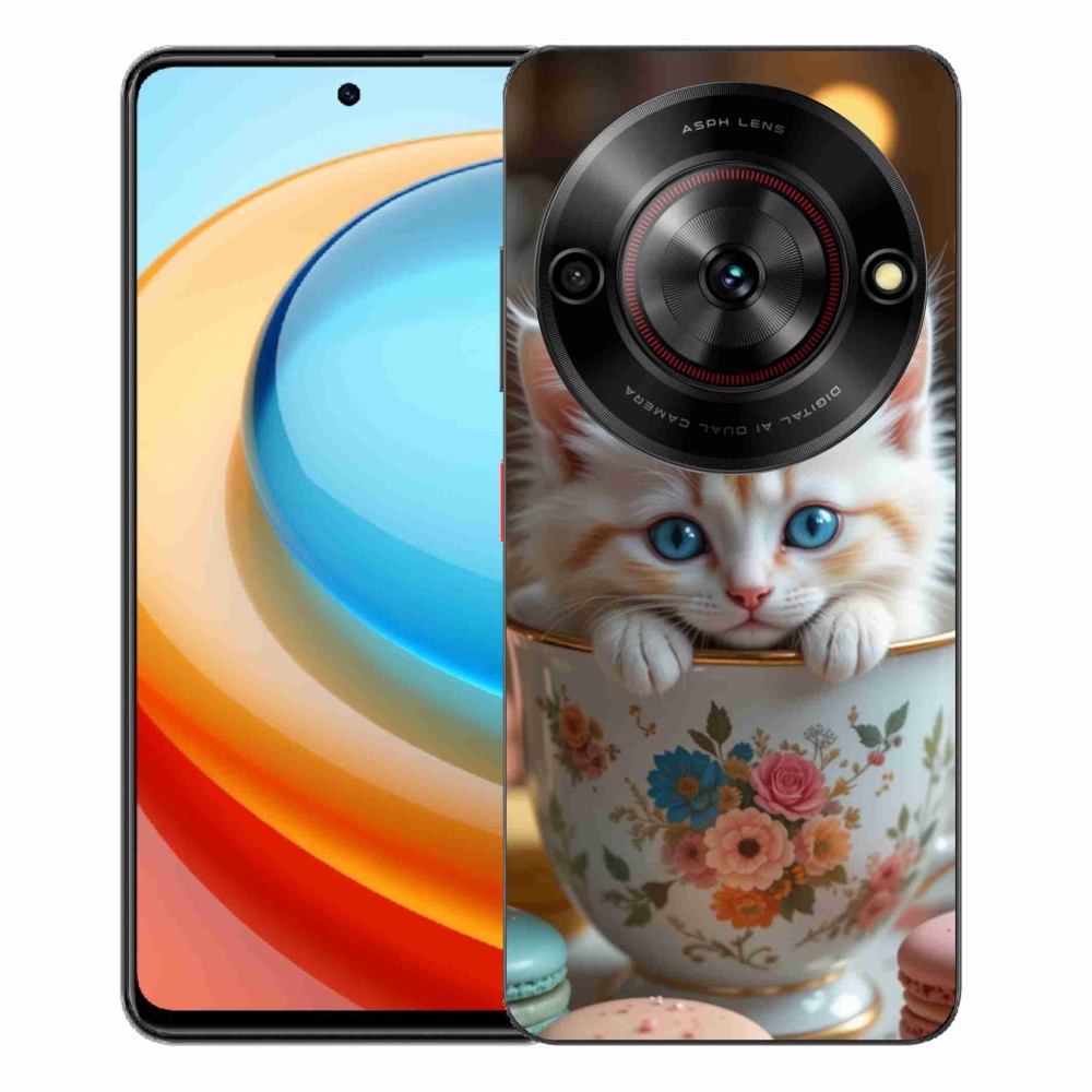 ZTE Blade A75 zselés borító mmCase - aranyos cica 6