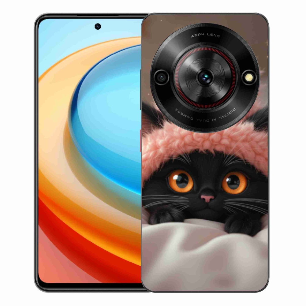 ZTE Blade A75 zselés borító mmCase - aranyos cica 7