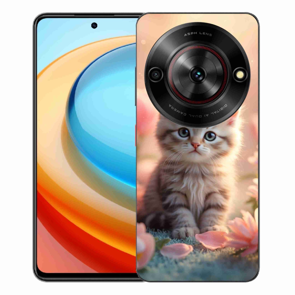 ZTE Blade A75 zselés borító mmCase - aranyos cica 8