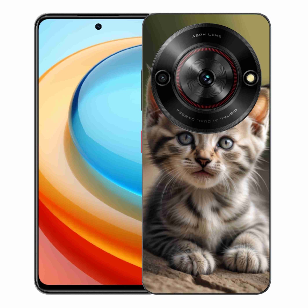 ZTE Blade A75 zselés borító mmCase - aranyos cica 9