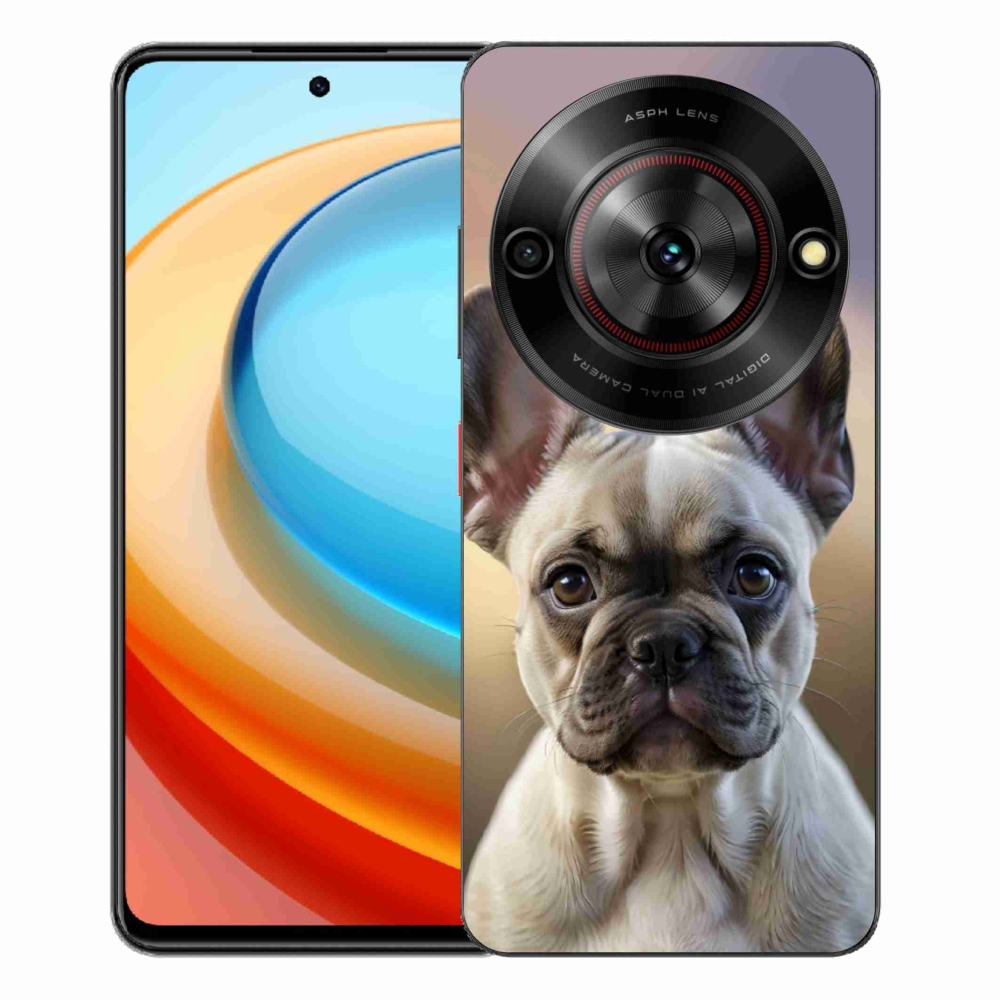 ZTE Blade A75 zselés tok mmCase - aranyos francia bulldog