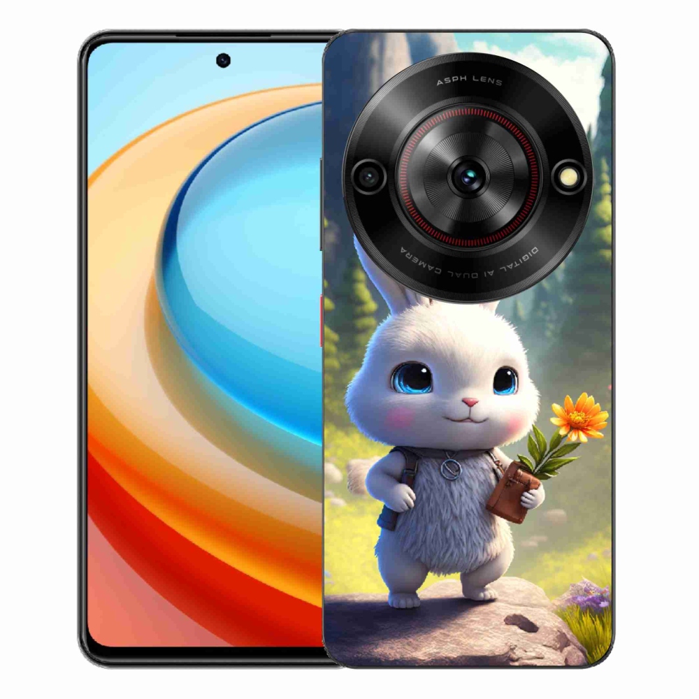 ZTE Blade A75 zselés tok mmCase - aranyos nyuszi