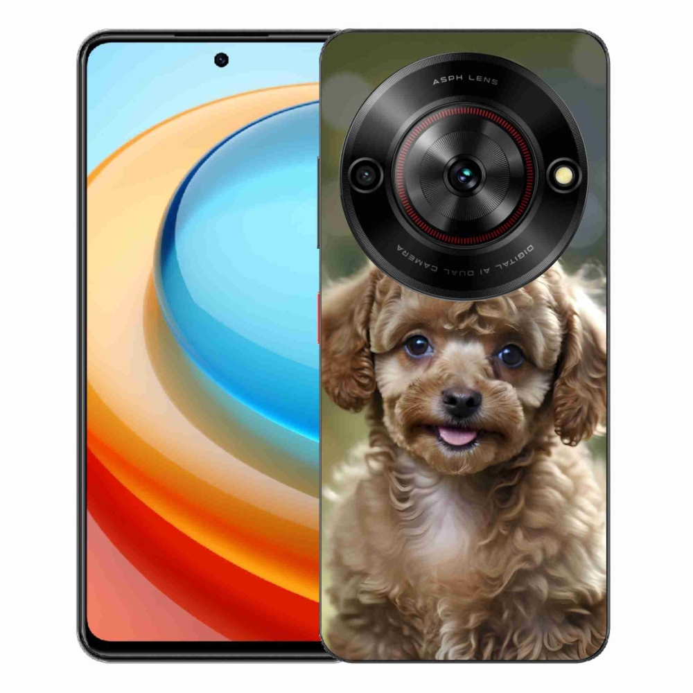 ZTE Blade A75 zselés tok mmCase - aranyos uszkár