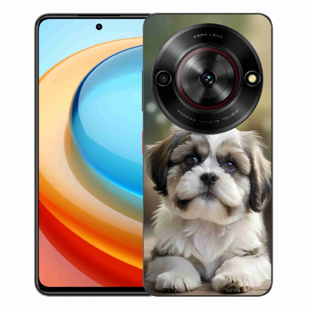 ZTE Blade A75 zselés tok mmCase - aranyos shih-tzu