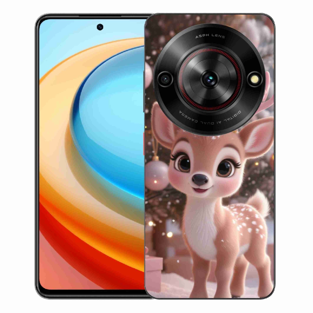 ZTE Blade A75 zselés tok mmCase - aranyos rénszarvas