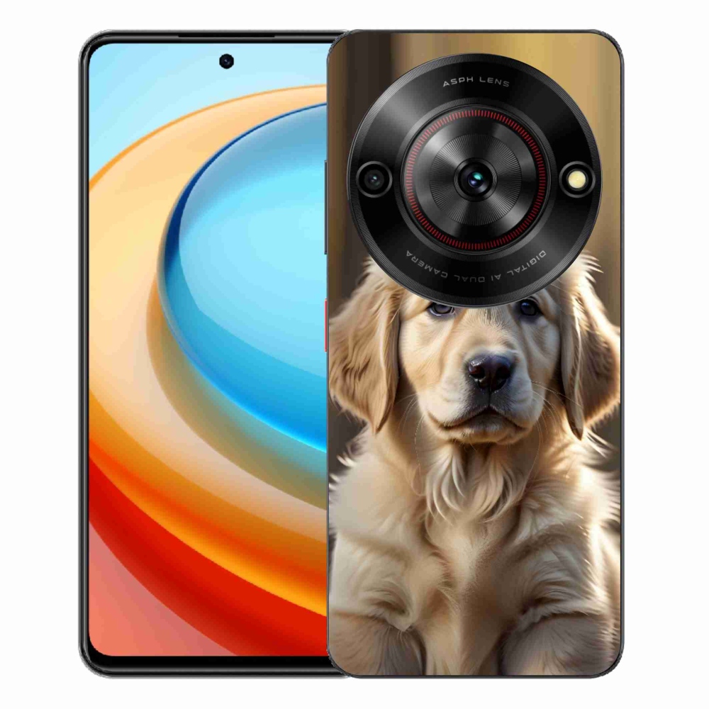 ZTE Blade A75 zselés tok mmCase - aranyos arany retriever