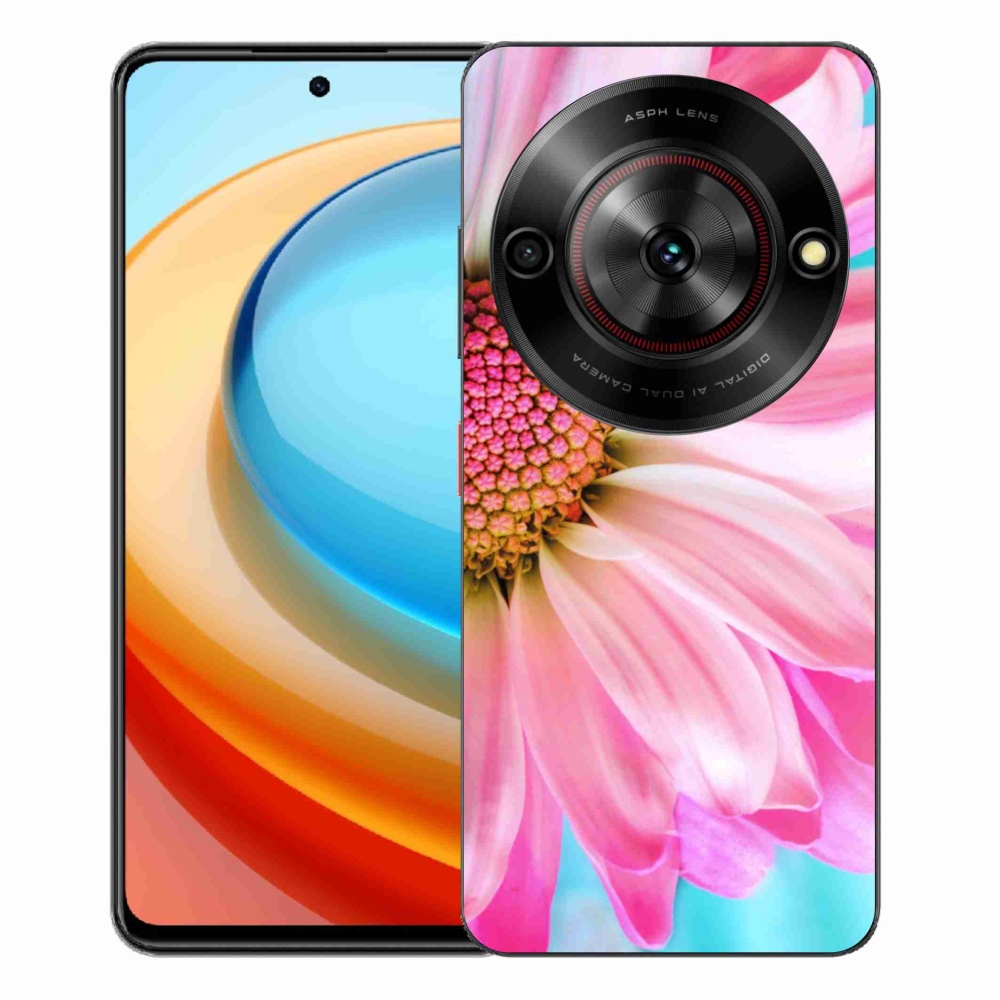 ZTE Blade A75 zselés borító mmCase - rózsaszín virág