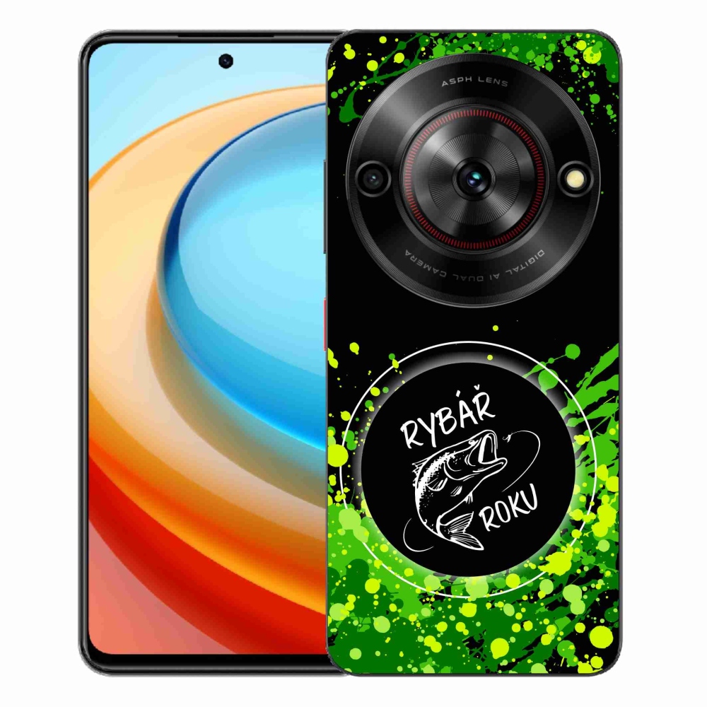 ZTE Blade A75 zselés borító mmCase - az év horgásza fekete háttérrel