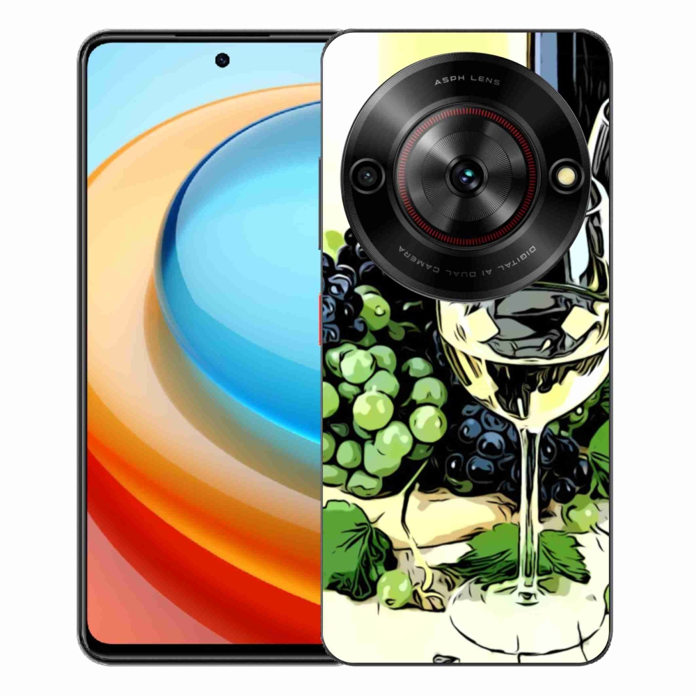 ZTE Blade A75 zselés tok mmCase - pohár bor
