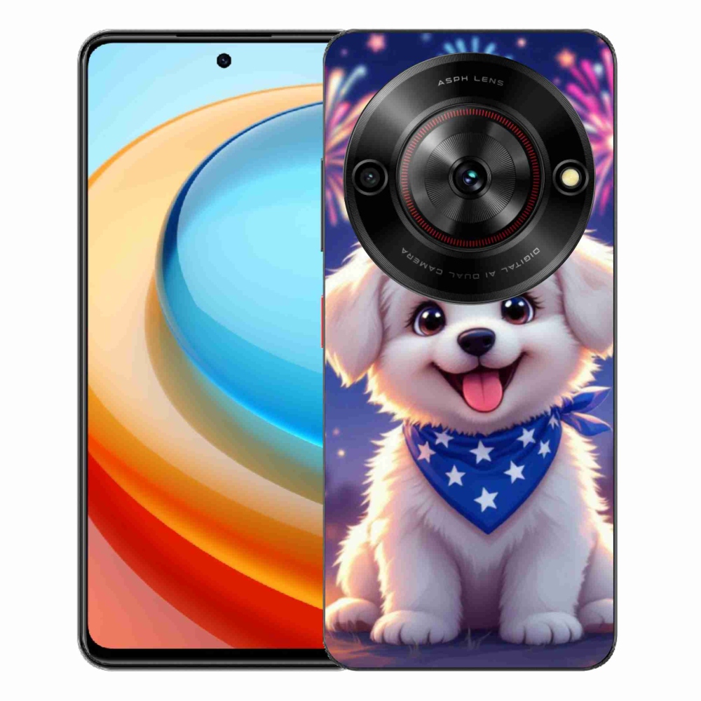 ZTE Blade A75 zselés tok mmCase - ünnepi kölyökkutyakölyök