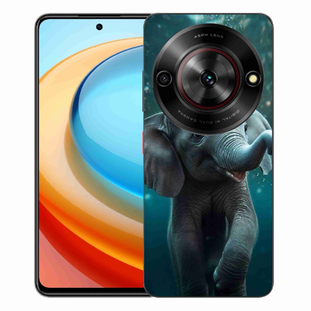 ZTE Blade A75 zselés tok mmCase - elefánt a víz alatt