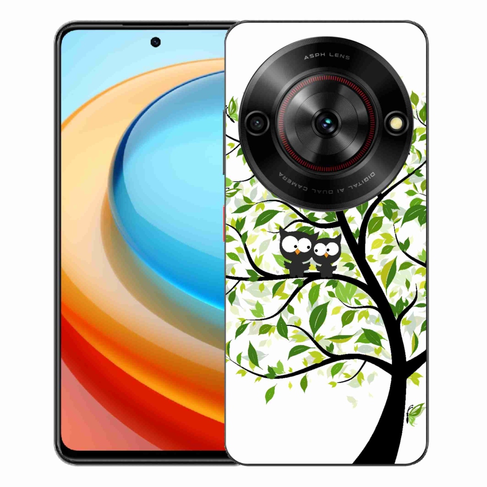 ZTE Blade A75 zselés tok mmCase - baglyok a fán