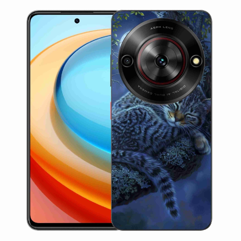 ZTE Blade A75 zselés tok mmCase - alvó macska