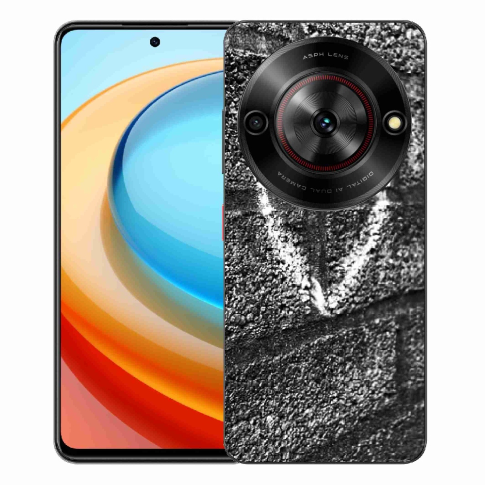 ZTE Blade A75 zselés borító mmCase - szív a falon