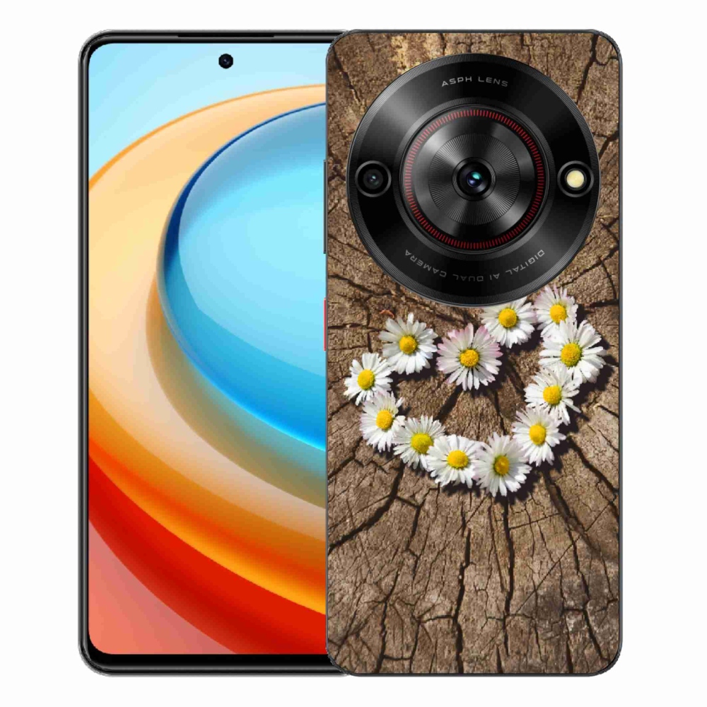 ZTE Blade A75 zselés borító mmCase - Százszorszépek szíve