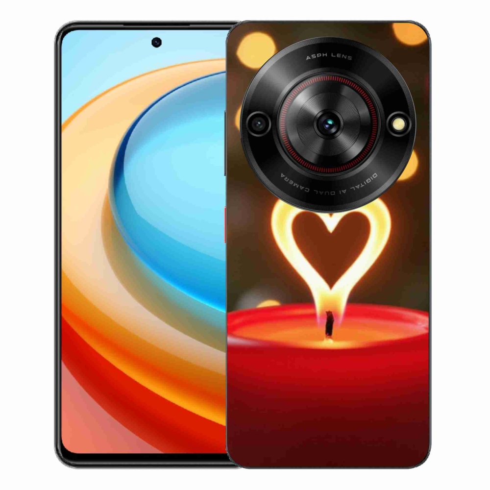 ZTE Blade A75 zselés tok mmCase - a láng szíve