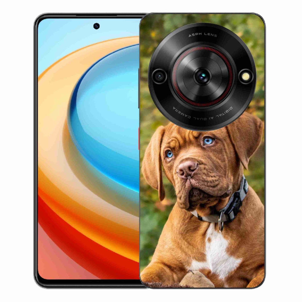 ZTE Blade A75 zselés tok mmCase - kölyökkutyakékhez