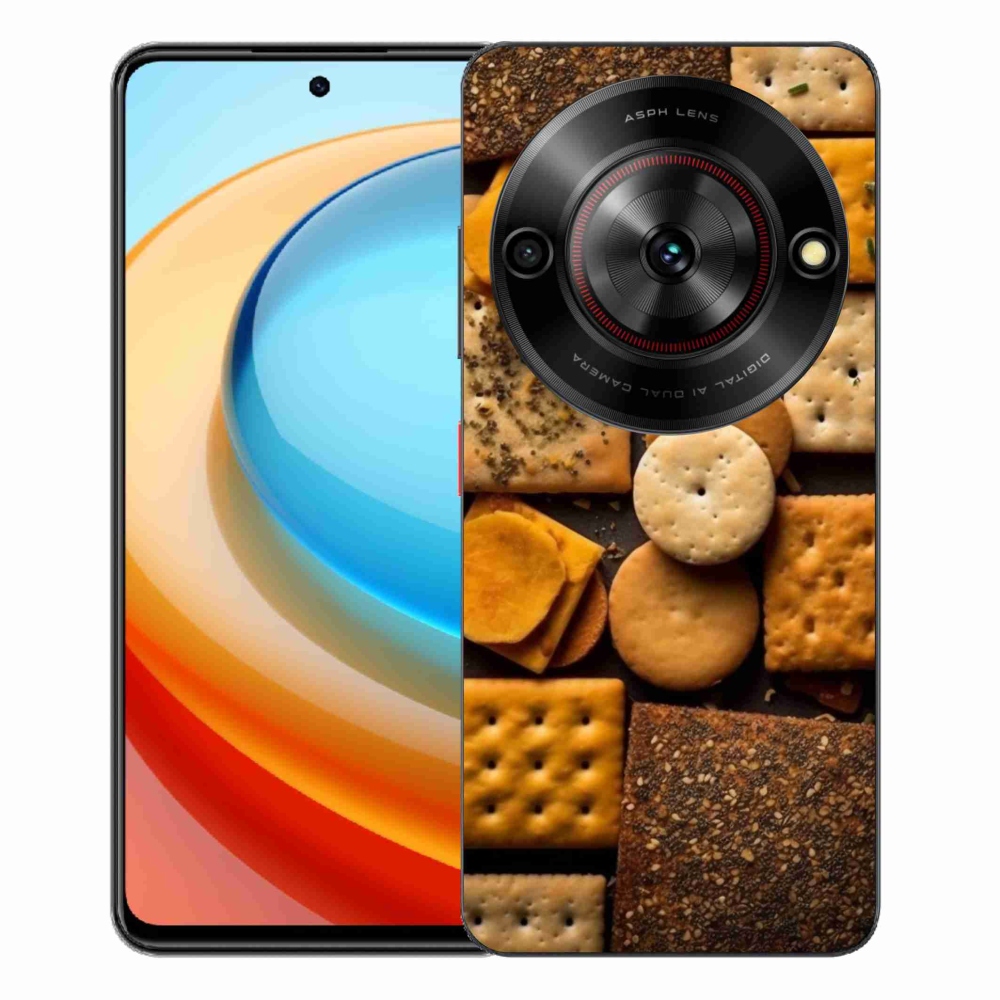 ZTE Blade A75 zselés tok mmCase - kekszek