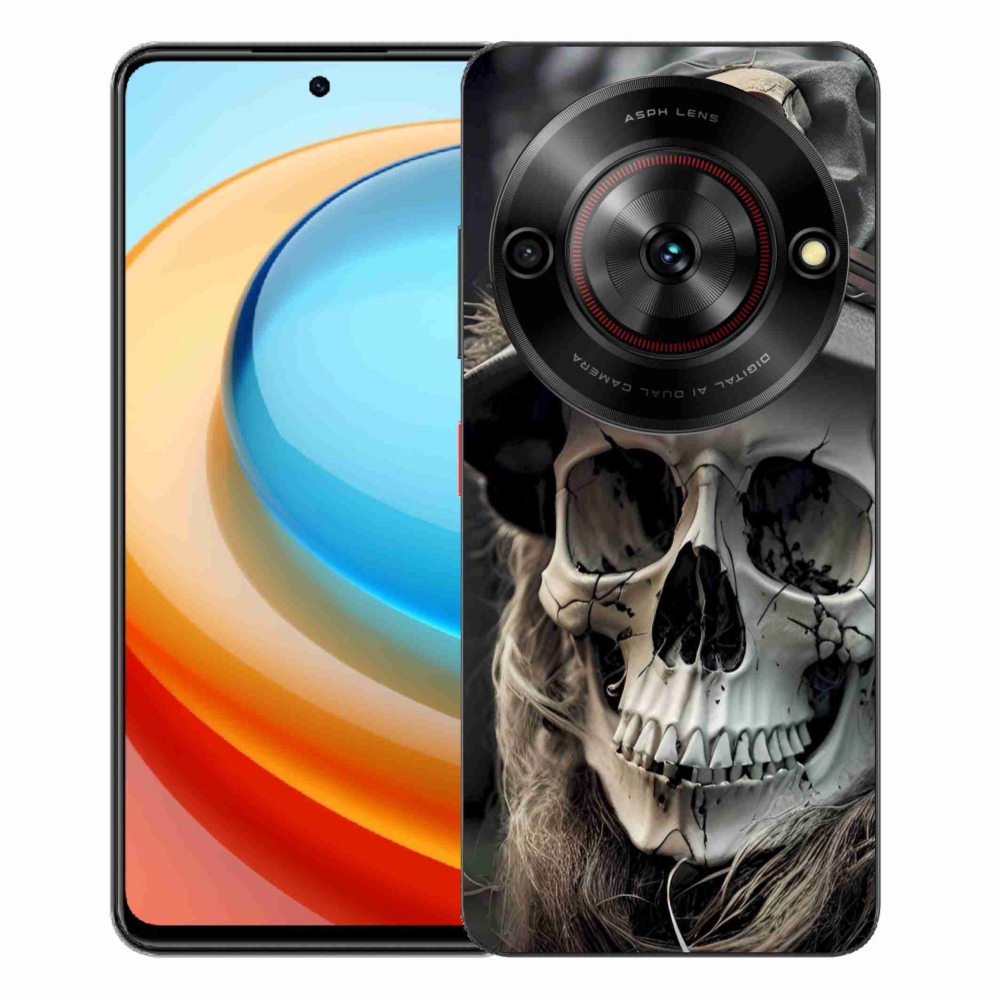 ZTE Blade A75 zselés tok mmCase - sötét koponya