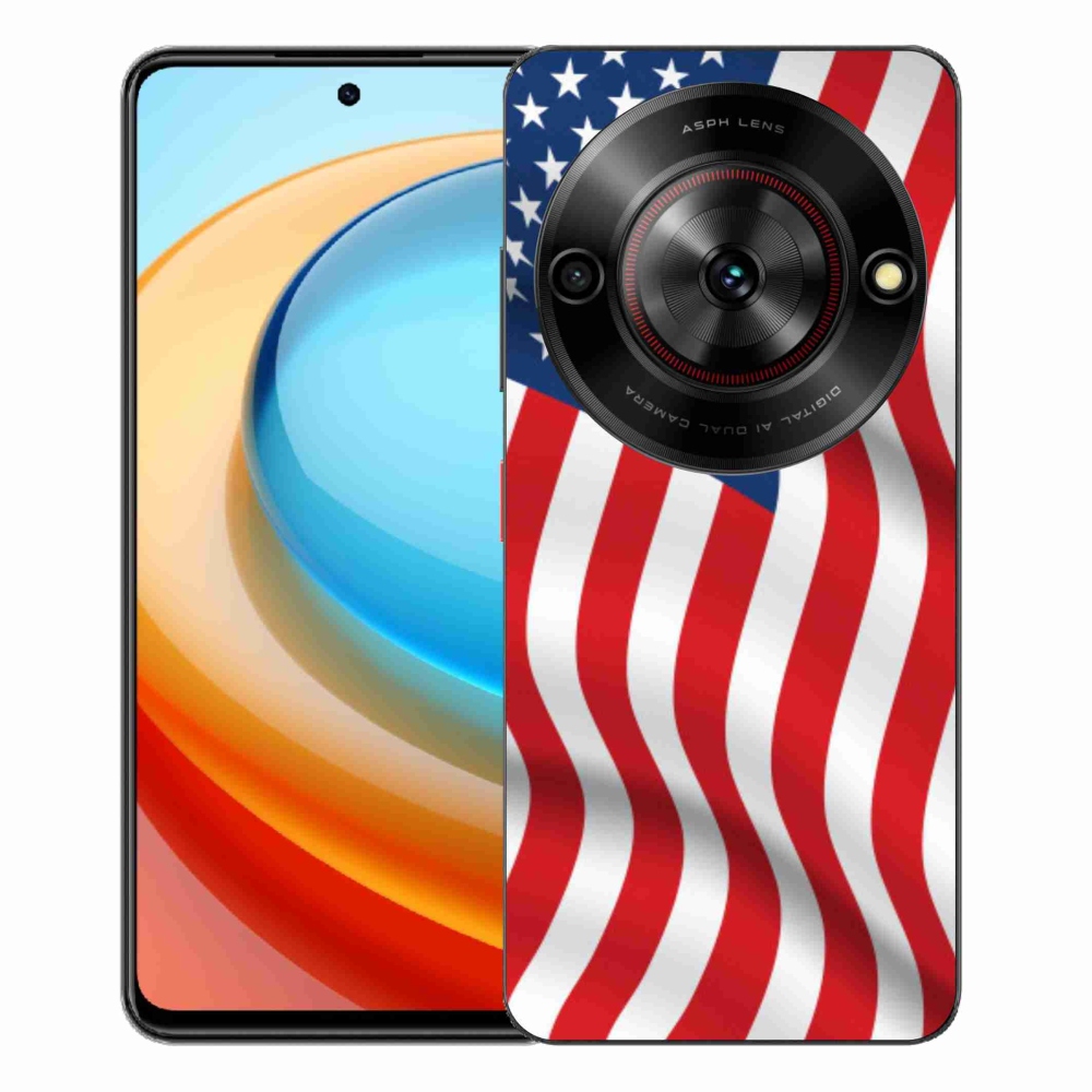ZTE Blade A75 zselés tok mmCase - amerikai zászlóhoz