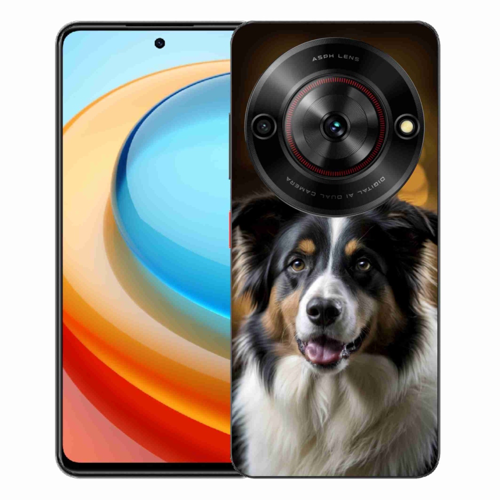 ZTE Blade A75 zselés borító mmCase - mosolygó ausztrál juhászkutya