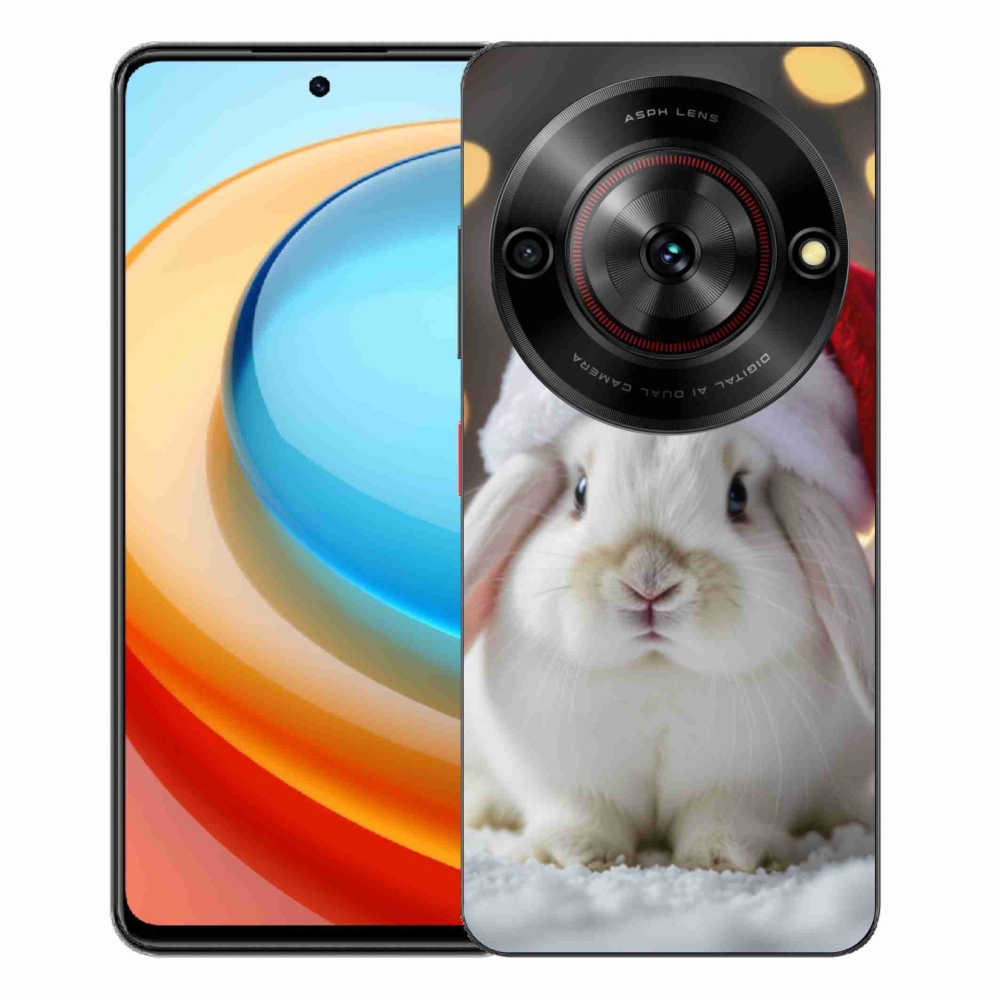 ZTE Blade A75 zselés tok mmCase - Karácsonyi nyúl