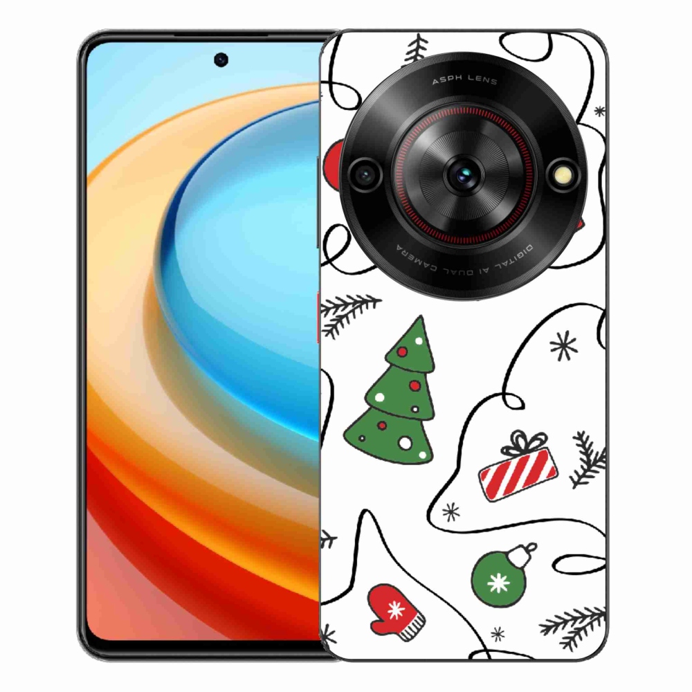 ZTE Blade A75 zselés borító mmCase - Karácsonyi motívumok