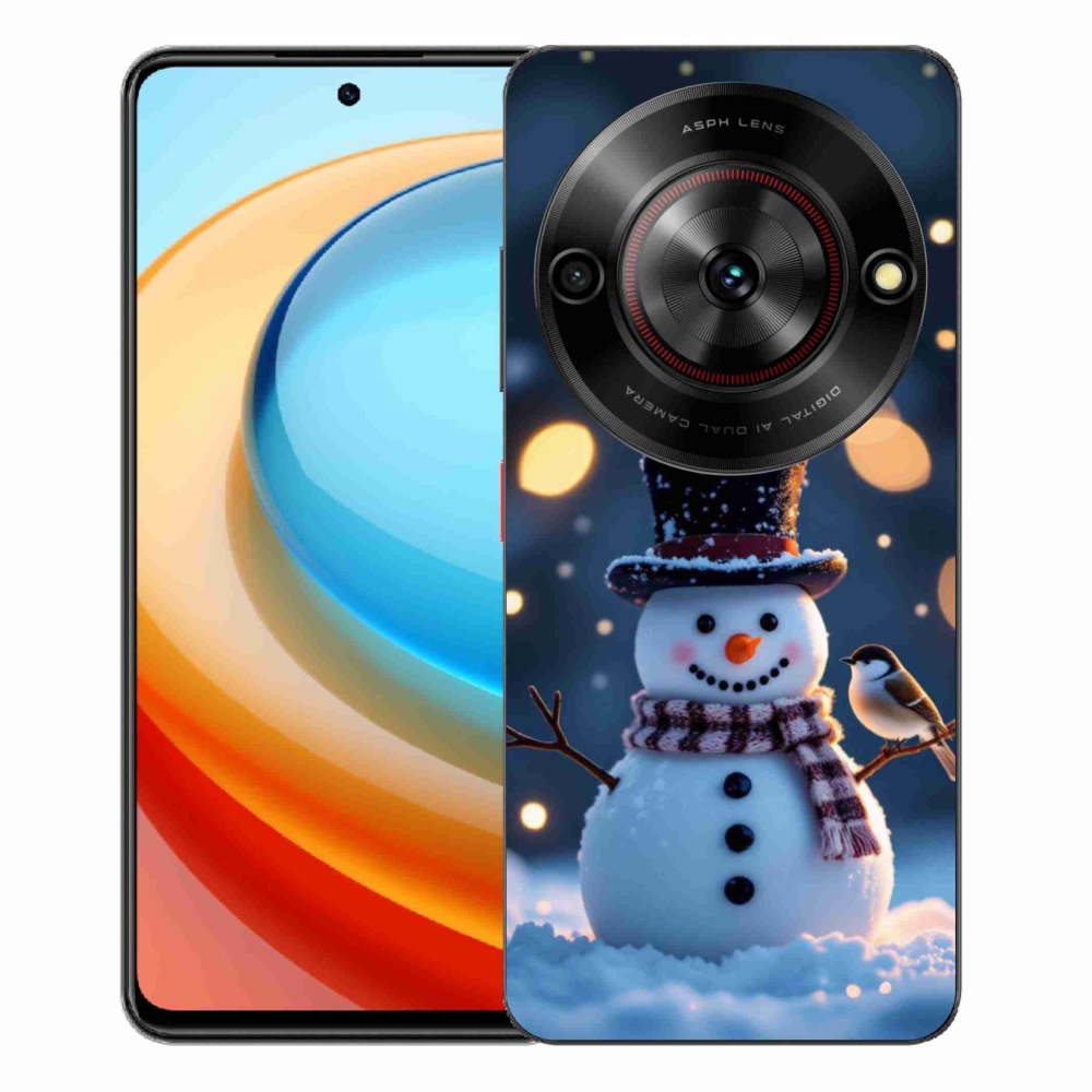 ZTE Blade A75 zselés tok mmCase - Karácsonyi hóember