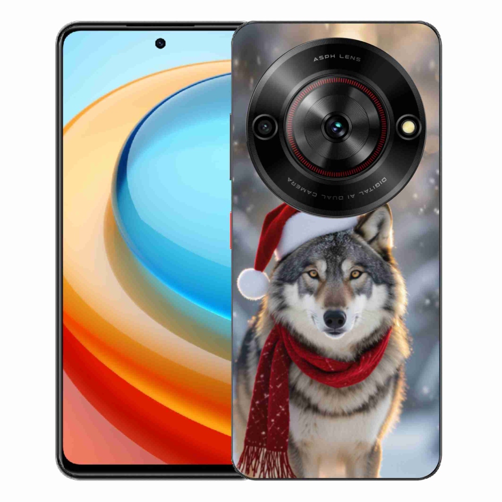 ZTE Blade A75 zselés tok mmCase - Karácsonyi farkas