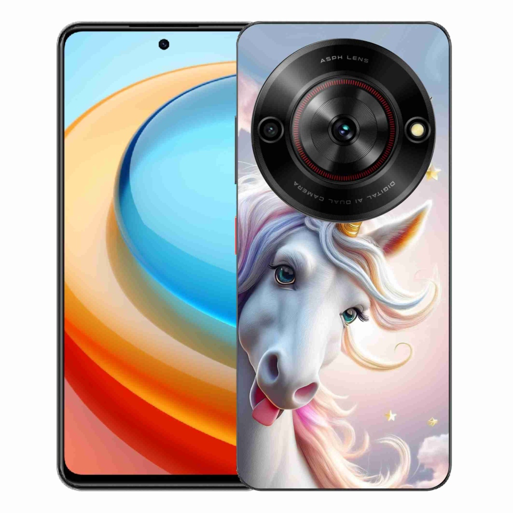 ZTE Blade A75 zselés tok mmCase - vidám egyszarvú