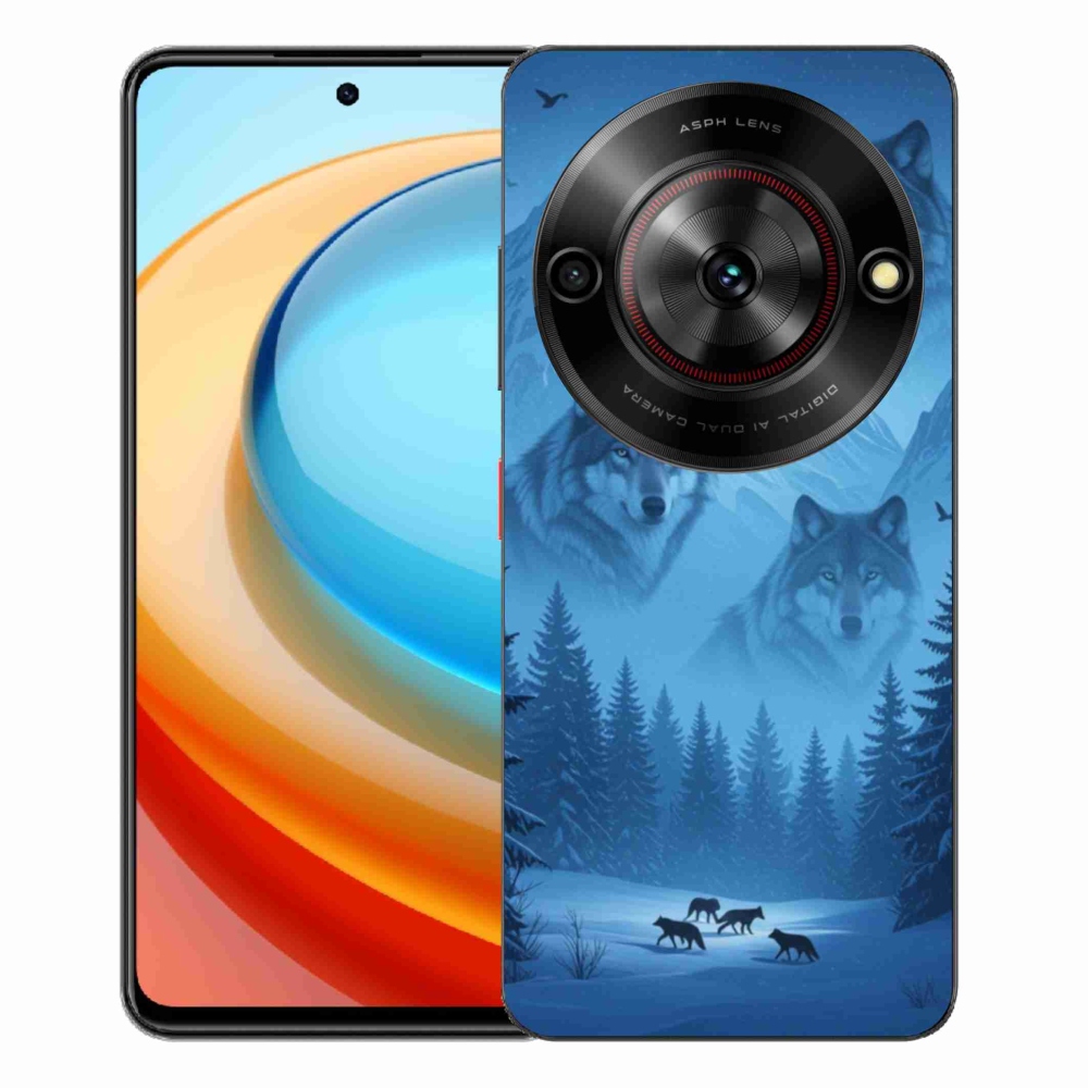 ZTE Blade A75 zselés tok mmCase - farkas csomag