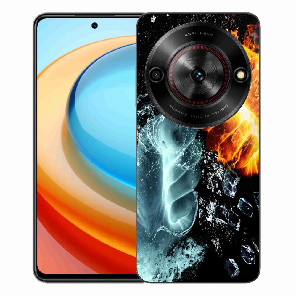 ZTE Blade A75 zselés tok mmCase - víz és tűz