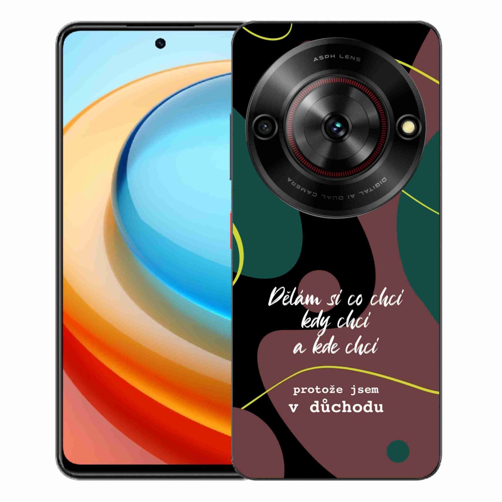 ZTE Blade A75 zselés borító mmCase - vicces szöveg 10 fekete háttér