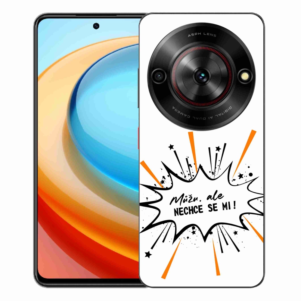 ZTE Blade A75 zselés borító mmCase - vicces szöveg 11 fehér háttér
