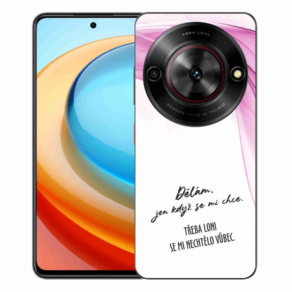 ZTE Blade A75 zselés borító mmCase - vicces szöveg 12 fehér háttér