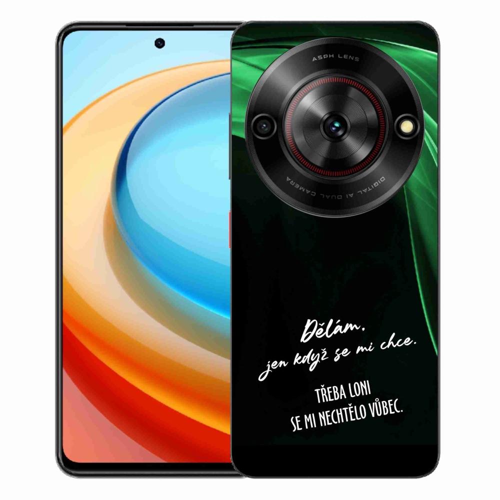 ZTE Blade A75 zselés borító mmCase - vicces szöveg 12 fekete háttér