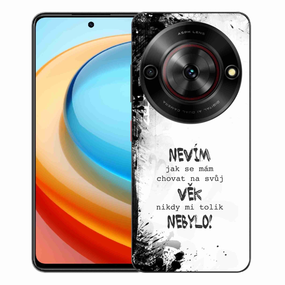 ZTE Blade A75 zselés borító mmCase - vicces szöveg 14 fehér háttér