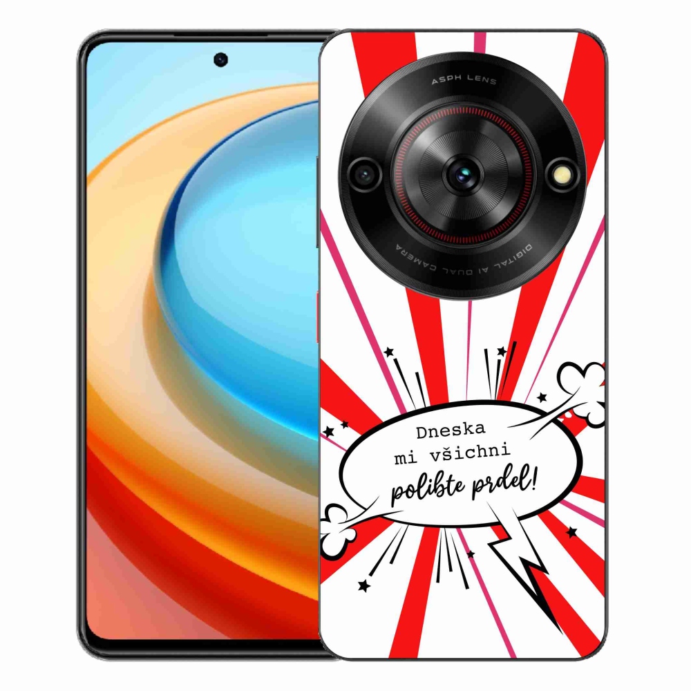 ZTE Blade A75 zselés borító mmCase - vicces szöveg 15 fehér háttérrel