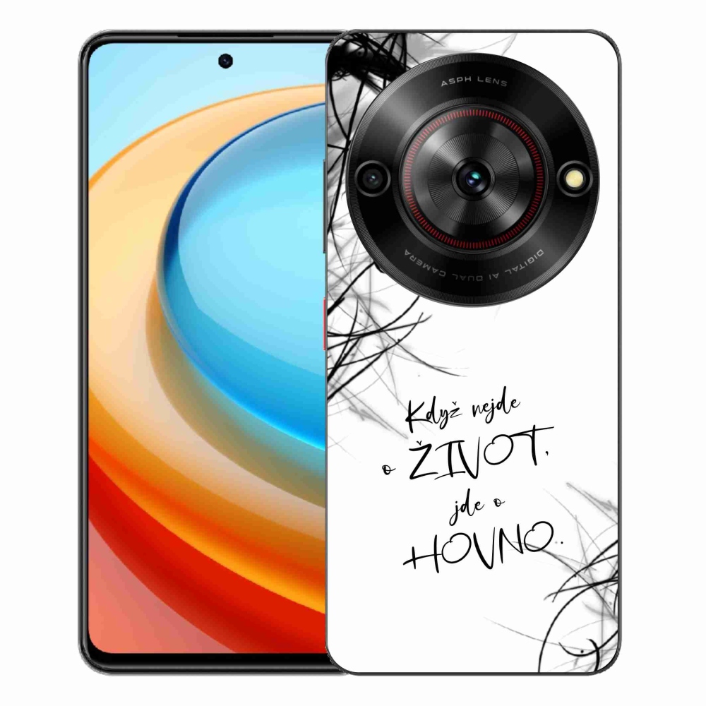 ZTE Blade A75 zselés borító mmCase - vicces szöveg 16 fehér háttér