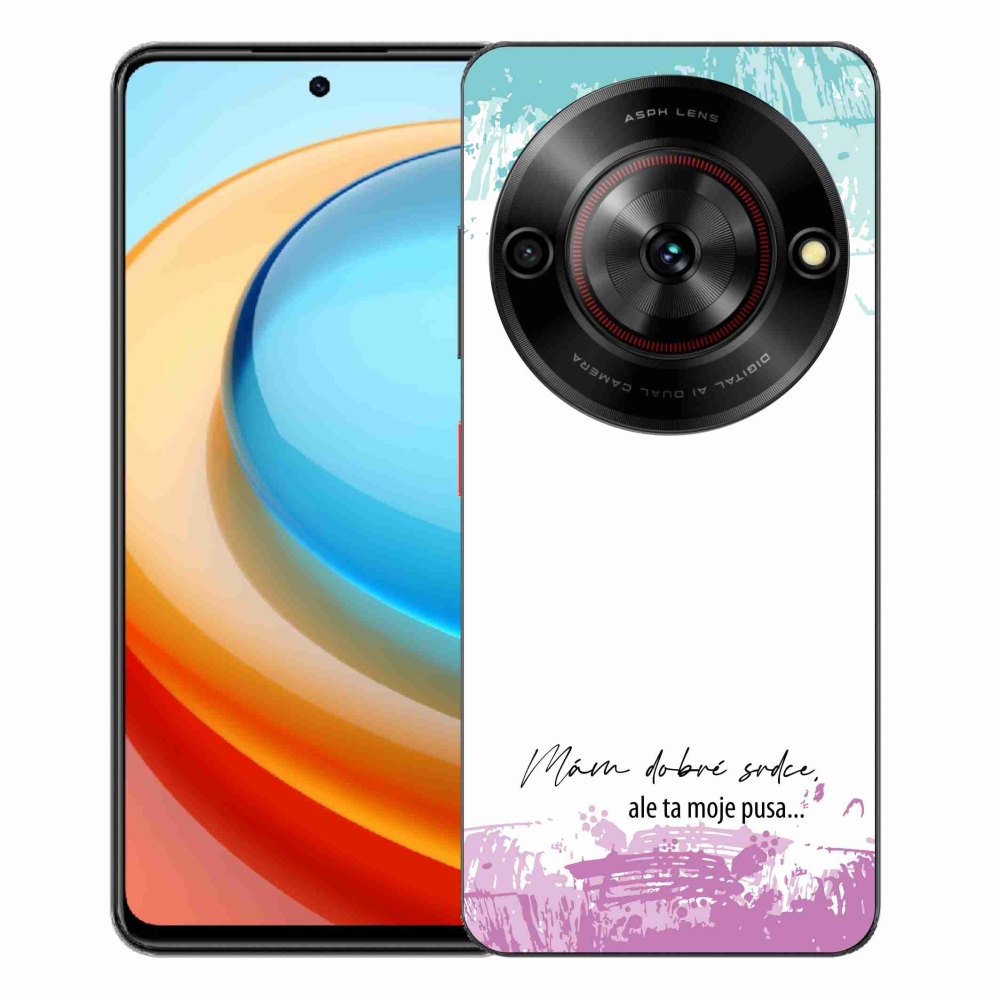 ZTE Blade A75 zselés borító mmCase - vicces szöveg 3 fehér háttérrel