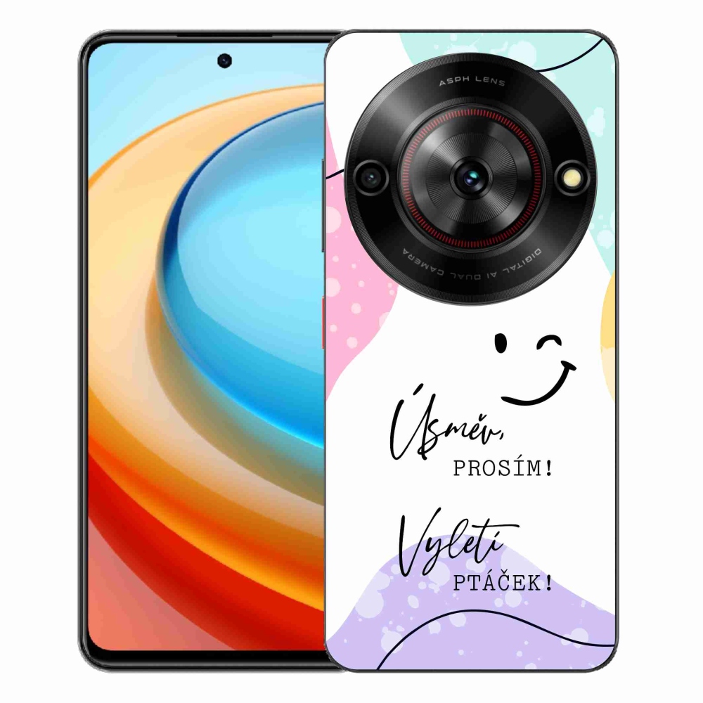 ZTE Blade A75 zselés borító mmCase - vicces szöveg 4 fehér háttérrel