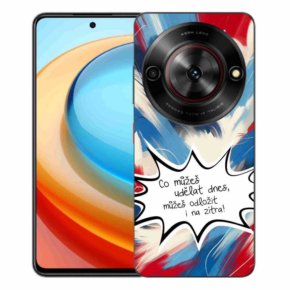 ZTE Blade A75 zselés borító mmCase - vicces szöveg 9 fehér háttér