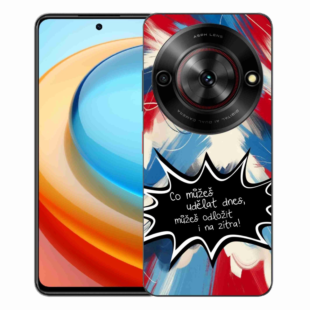 ZTE Blade A75 zselés borító mmCase - vicces szöveg 9 fekete háttér