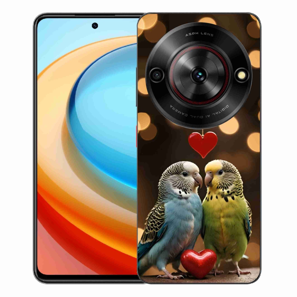 ZTE Blade A75 zselés borító mmCase - szerelmes papagájok