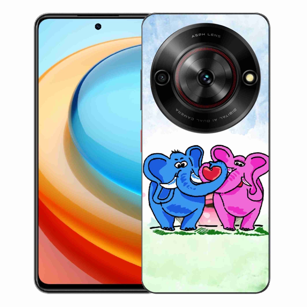 ZTE Blade A75 zselés borító mmCase - szerelmes elefántok