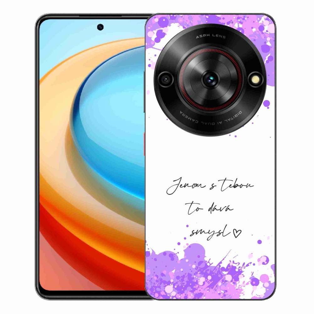 ZTE Blade A75 zselés borító mmCase - szerelmes szöveg fehér háttérrel