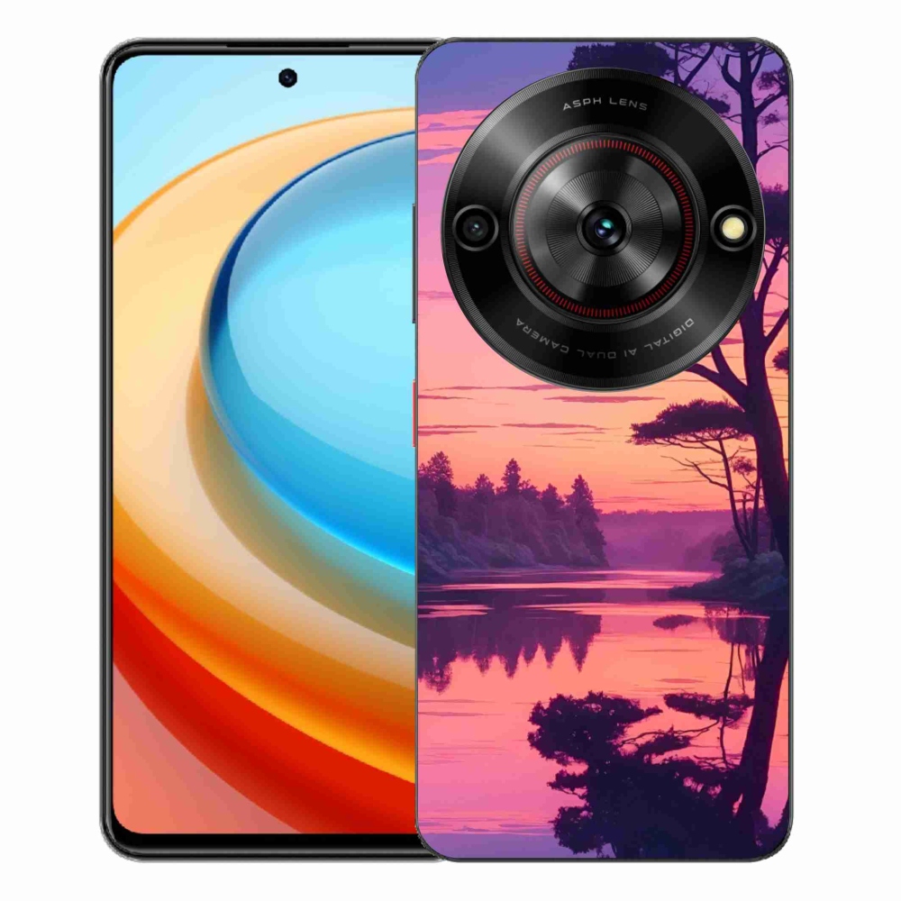 ZTE Blade A75 zselés tok mmCase - naplemente a tó felett