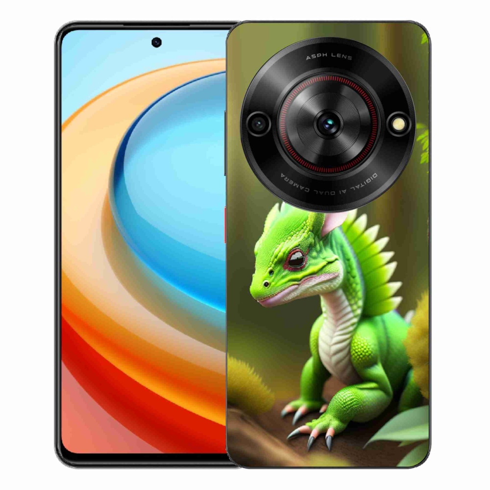 ZTE Blade A75 zselés tok mmCase - zöld sárkány