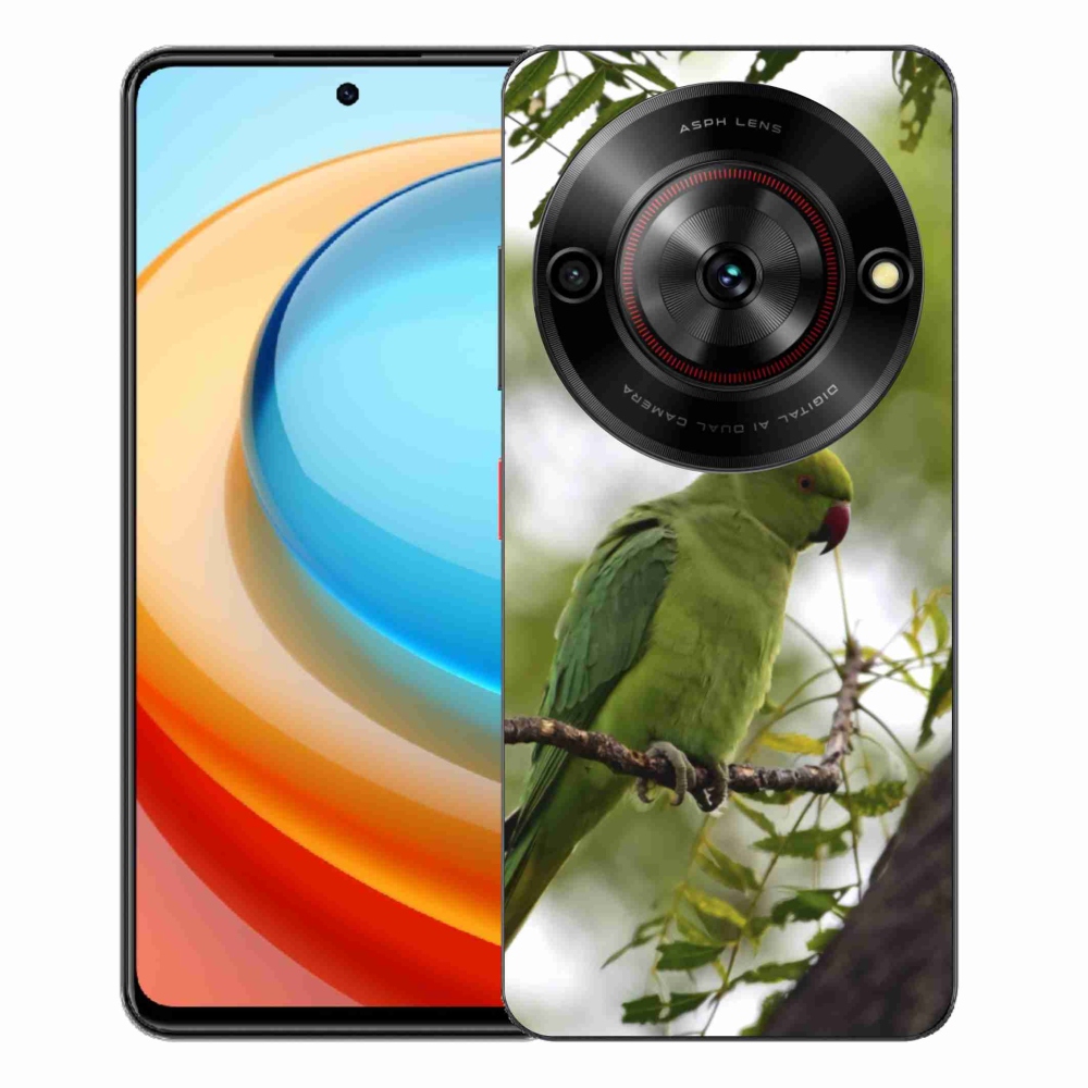 ZTE Blade A75 zselés tok mmCase - zöld papagáj
