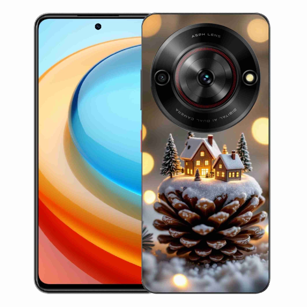 ZTE Blade A75 zselés tok mmCase - téli falu